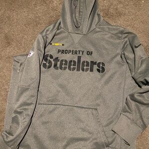 Steelers nike training football equipment therma fleece hoodie